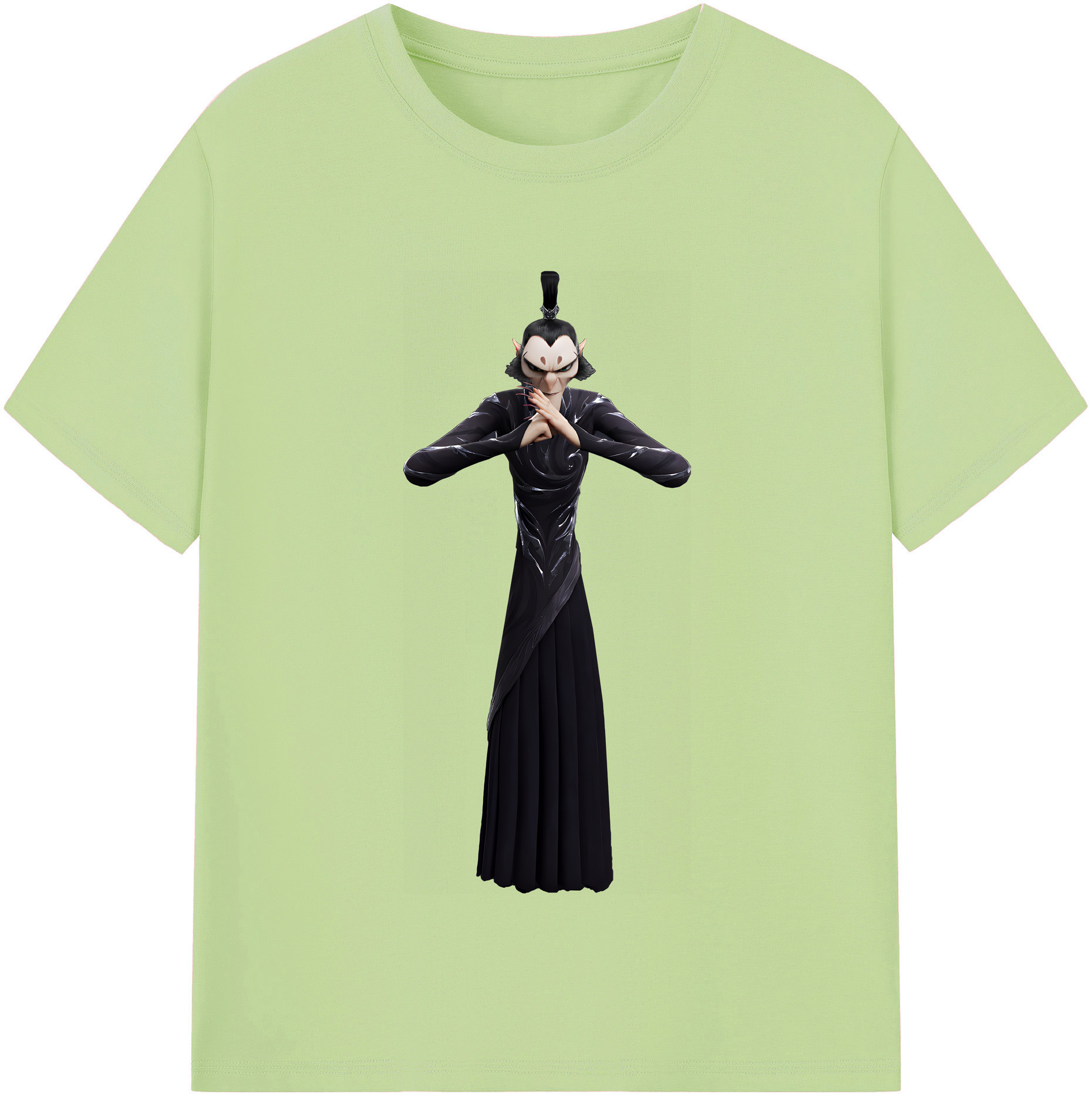 （画像用） Ne Zha 2 ナタ 魔童の大暴れ 綿100％半袖Tシャツ（フロントプリント）